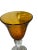 Late 20th Century Vintage Artland Iris Amber Bubble Blown Glass Goblets - Set of 11 For Sale - Image 5 of 9