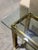 Vintage Mastercraft Attributed Mid-Century Modern Brass and Glass Rectangular Console Table For Sale - Image 4 of 8