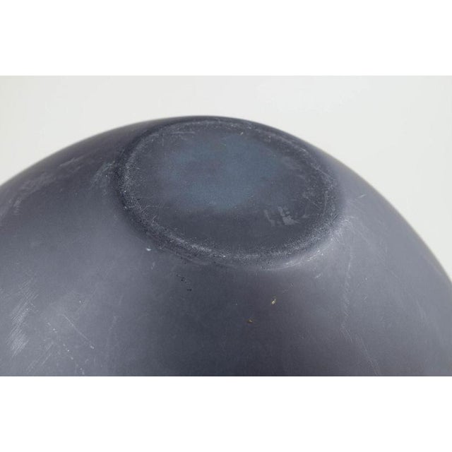 Metal Krenit Bowl with Black and Yellow Enamel from Hermann Krenchel, Denmark, 1960s For Sale - Image 4 of 6