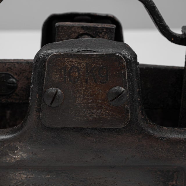 Black 19th Century French Iron & Marble Scale For Sale - Image 8 of 18