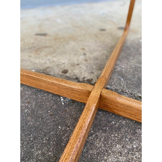 Lane Perception Square Coffee Table With Inset Smoked Glass For Sale - Image 9 of 13