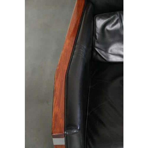 Art Deco Chairs in Black Cow Leather from Schuitema, Set of 2 For Sale - Image 7 of 16