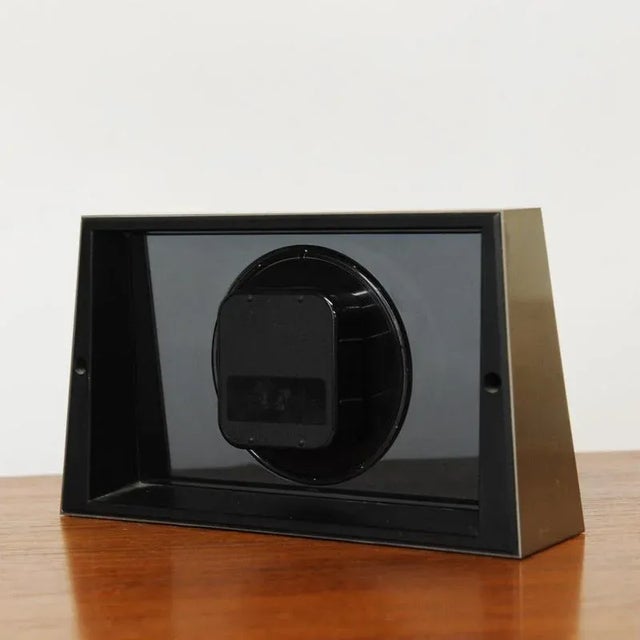 Vintage Brass and Glass Mantle Clock from Seiko, 1960s For Sale - Image 4 of 9