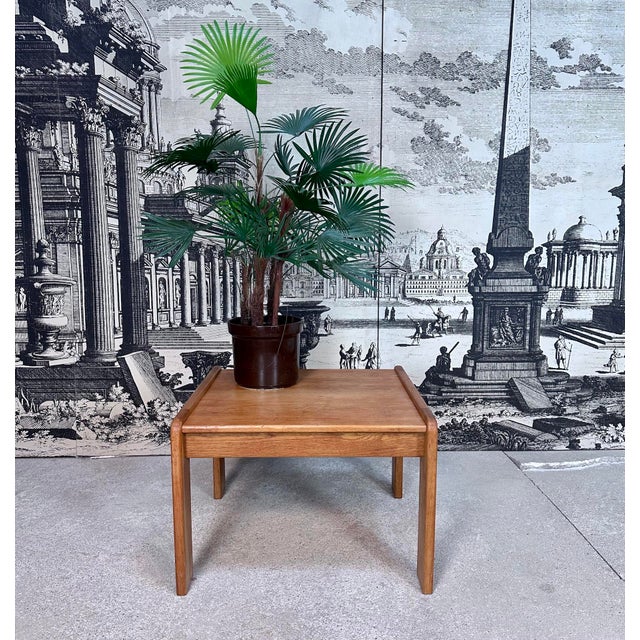 Vintage Brutalist Side Table in Oak by Yngve Ekström for Swedese, 1970s For Sale - Image 6 of 18