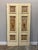 Two pair Italian hand painted double wing doors featuring lacquered wood panels decorated with floral and baroque shapes...