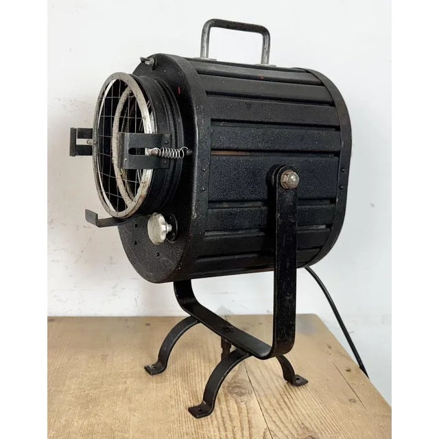 1960s Vintage Black Theatre Spotlight Table Lamp, 1960s For Sale - Image 5 of 18