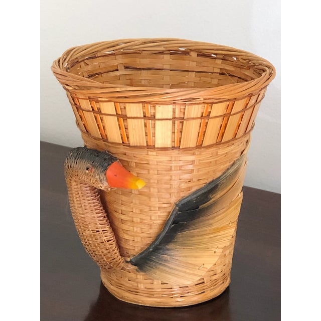 Vintage Chinese Black Swan Planter Basket For Sale - Image 13 of 13
