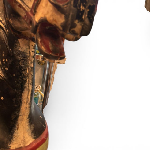 Antique American Cast Metal Carousel Horse | Original Paint | Display Stand For Sale In New York - Image 6 of 12