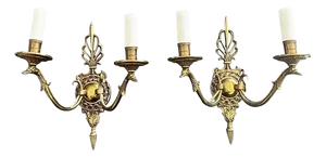 Empire French Bronze Sconces, 1900s, Set of 1