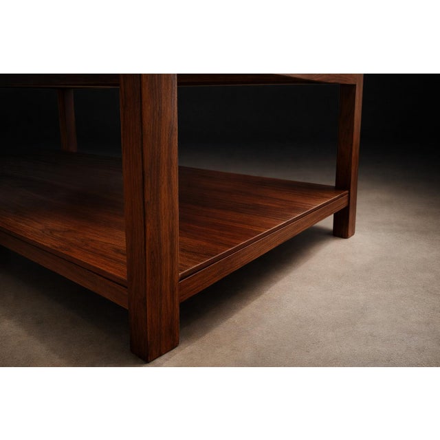 Sergio Rodrigues Pair of Brazilian Rosewood and White Marble Side Tables, Brazil, 1960s- Lot 866 For Sale - Image 9 of 13