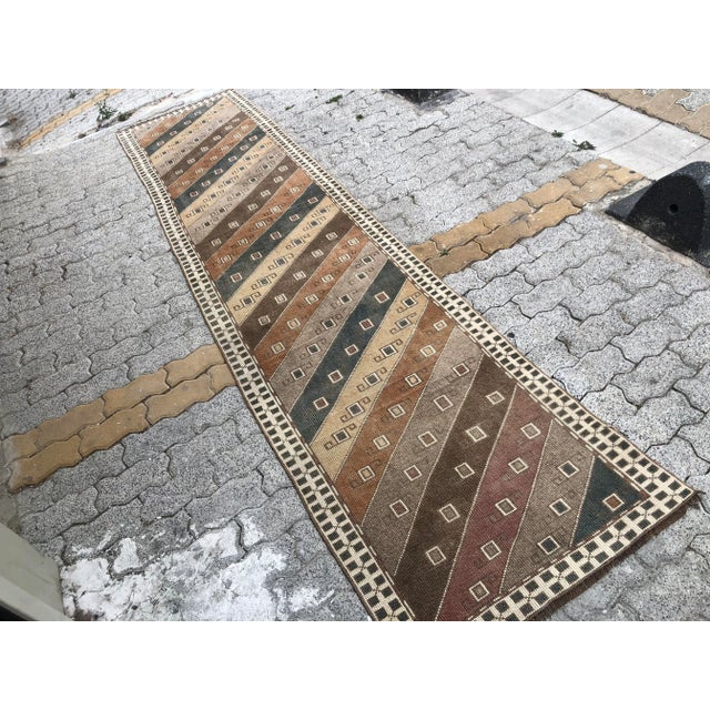 Tribal 1960s Handmade Tribal Long Runner For Sale - Image 3 of 11