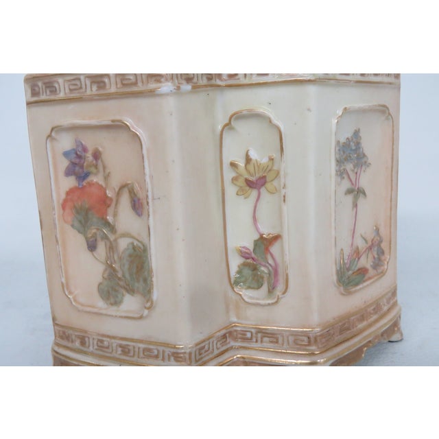 Ceramic Royal Worcester Hand Painted Flowers Gilt Small Teapot 4624b For Sale - Image 7 of 16