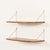 Mid-Century Modern Danish Deep Teak Floating Shelves, 1960s, Set of 2 For Sale - Image 3 of 9
