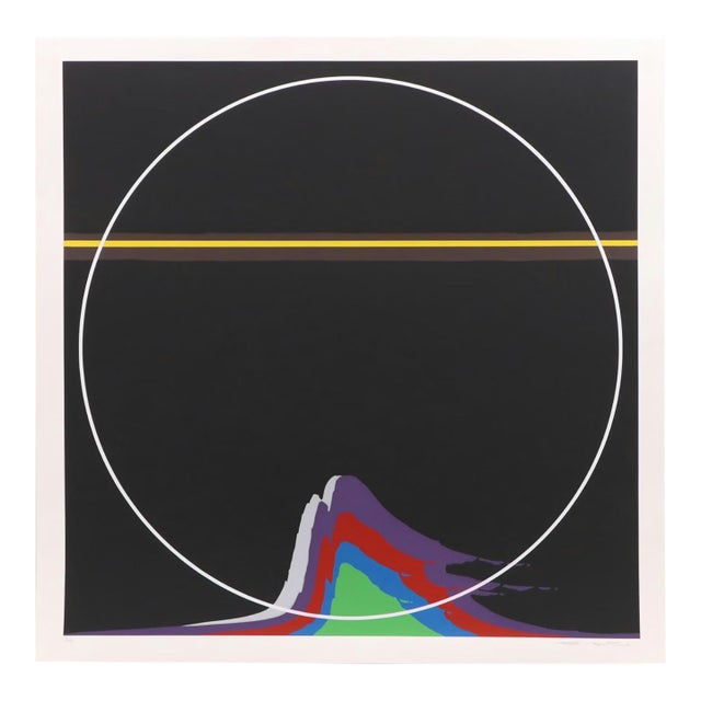 Thomas W. Benton, “Rainbow Mountain,” Signed Serigraph, 1981 For Sale