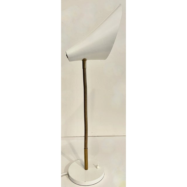 Metal Swiss Midcentury Modern Cone Gooseneck Desk Lamp by Bag Turgi For Sale - Image 7 of 10