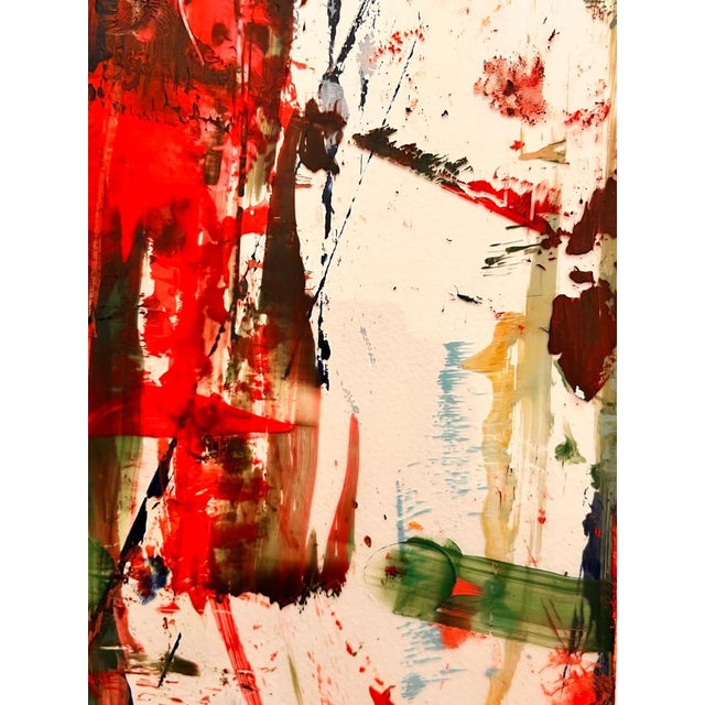 Red The Makers #1 Abstract Expressionism Acrylic Painting For Sale - Image 8 of 12