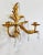 Hollywood Regency Vintage Hollywood Regency Style Italian Gilt Crystal Candle Wall Sconces, a Pair For Sale - Image 3 of 6