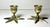 A pair of vintage mid-century modern brass candlestick holders with a star base. Each candlestick weighs 2.7 oz and is...