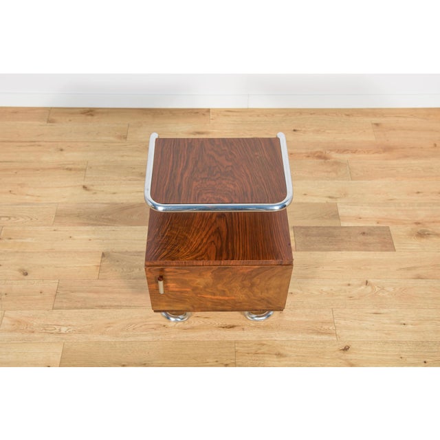 Mid-Century Bauhaus Nightstands from Mücke-Melder, Czechoslovakia, 1930s, Set of 2 For Sale - Image 16 of 18