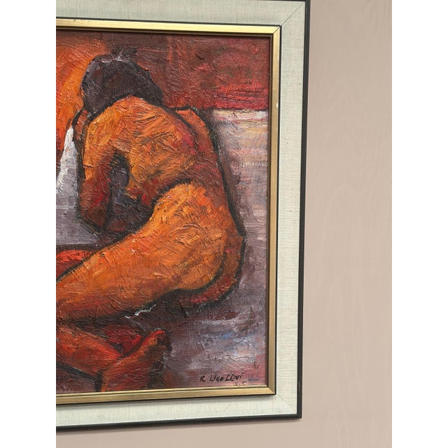 Renzo Ugolini, Nude Reclined Woman, 1950s, Oil Painting on Canvas, Framed For Sale - Image 6 of 18