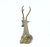 Brass Vintage Large Brass Deer Statue For Sale - Image 8 of 11