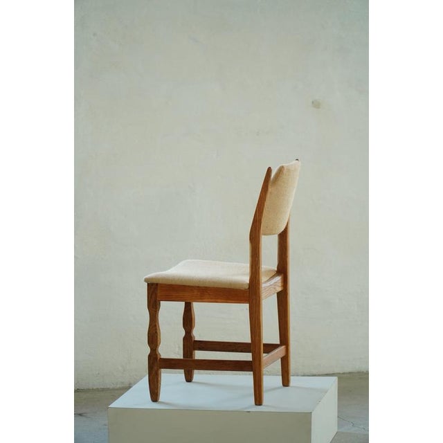 Mid-Century Modern Oak & Hessian Dining Chairs from Henning Kjærnulf, 1960s, Set of 8 For Sale - Image 13 of 18