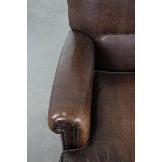 Animal Skin Vintage Armchair in Sheepskin For Sale - Image 7 of 17