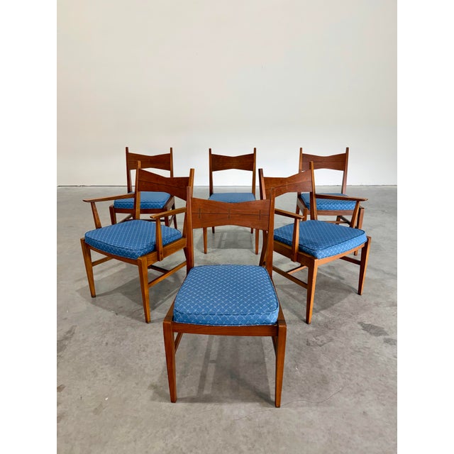 Mid Century Modern Lane Tuxedo Collection attrb. Dining Chairs, Set of 6. The Tuxedo line is not as readily available or...