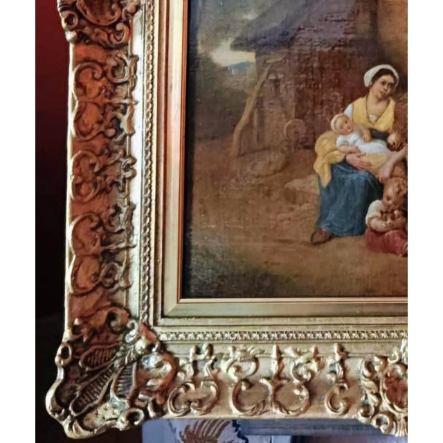 Figurative Rural Family Idyll - Monogramed Jwa, John White Abbott, 19th Century For Sale - Image 3 of 8