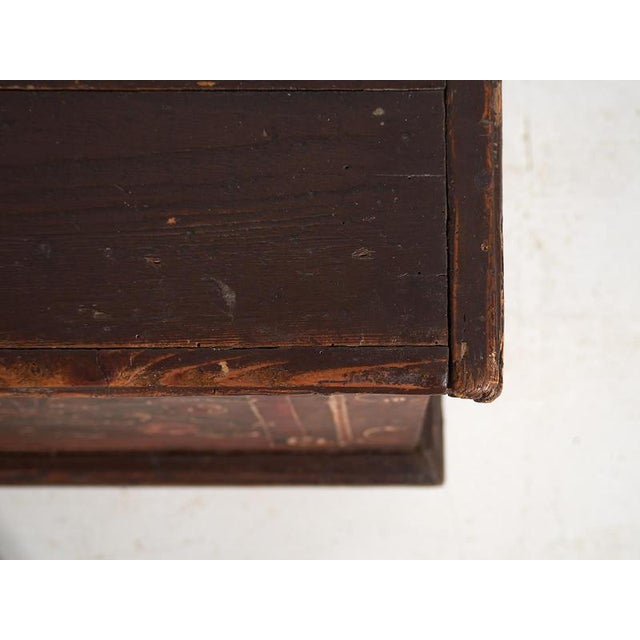 Painted Chest with Floral Details, 1870s For Sale - Image 14 of 18