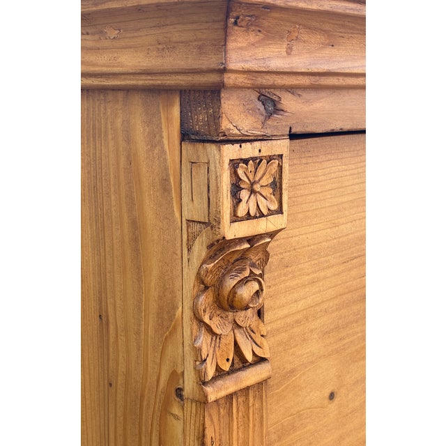 Brown Pine Central European Chest of Four Drawers For Sale - Image 8 of 16