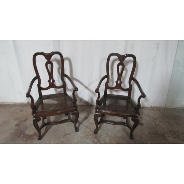 1980s Set Baker Dining Room Chairs Kitchen Farmhouse Rustic For Sale - Image 9 of 10