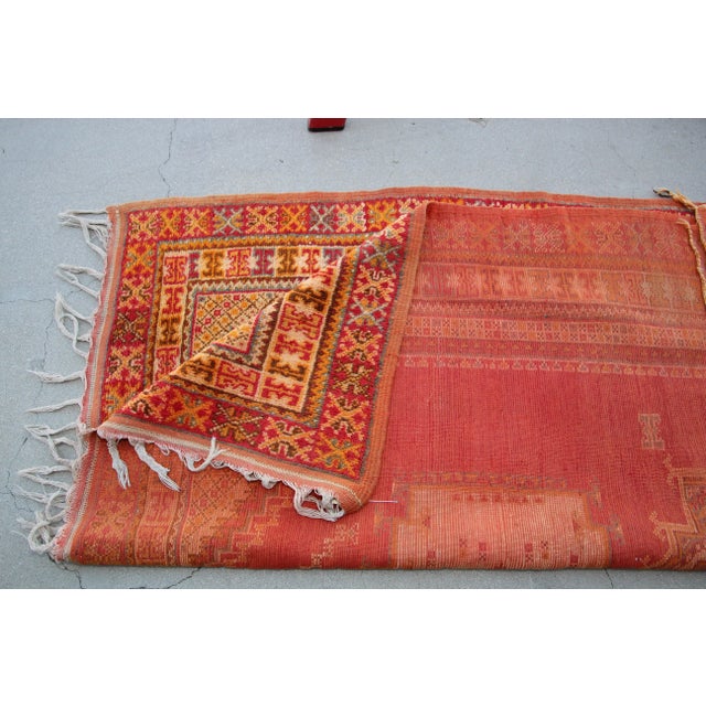 1960s Moroccan Vintage Hand-Woven Tribal Rug For Sale - Image 11 of 12