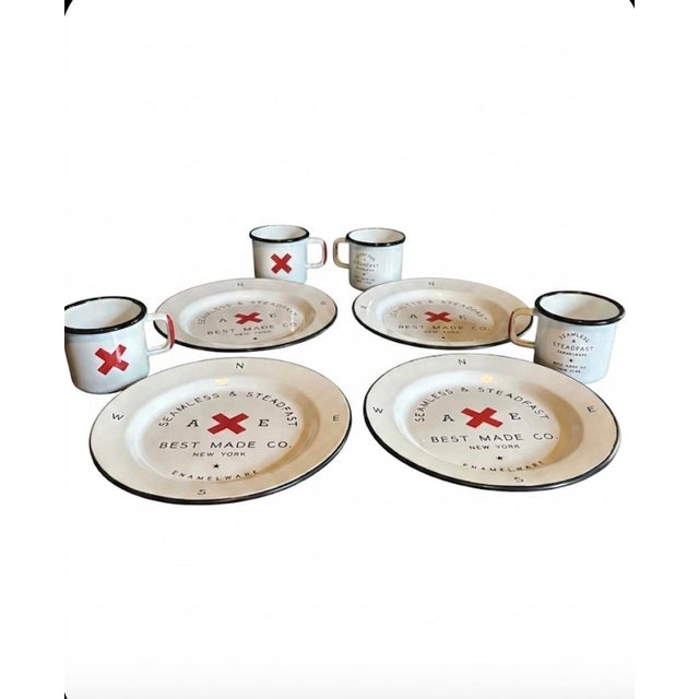 Offered here is a rare, complete 8-piece dinner service from the iconic Best Made Co. New York. Renowned for their...