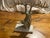 Gold Gold Metal and Marble Deer Head For Sale - Image 8 of 11
