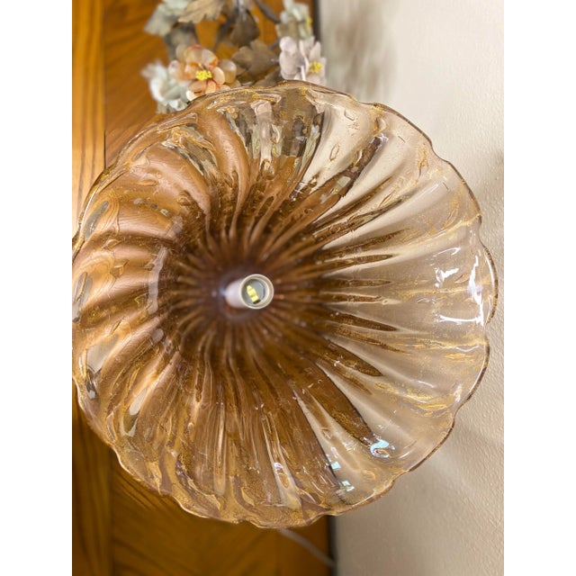 1970s 1970s Pink Gold Flecked Barovier Murano For Sale - Image 5 of 9