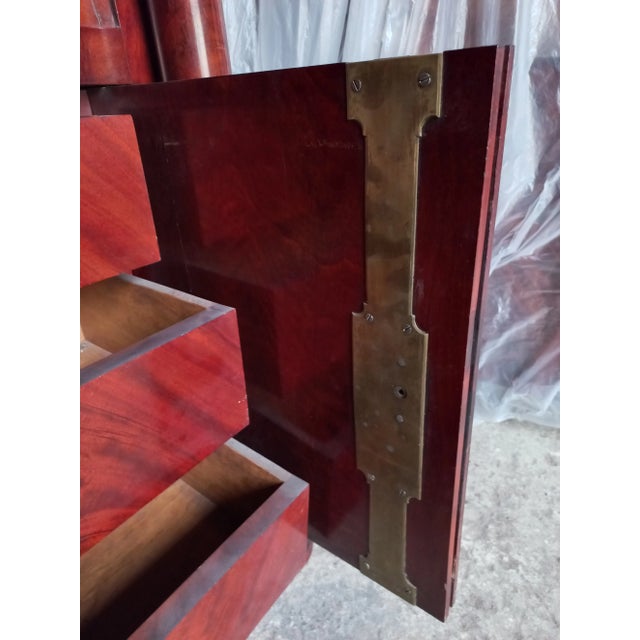 Empire Secretaire in Corinthian Bronze Gilded with Mercury, 1810 For Sale - Image 13 of 18