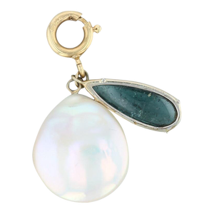 Cultured Pearl Indicolite Charm 18k Gold Gemstone Drop Nordstrom Pendant