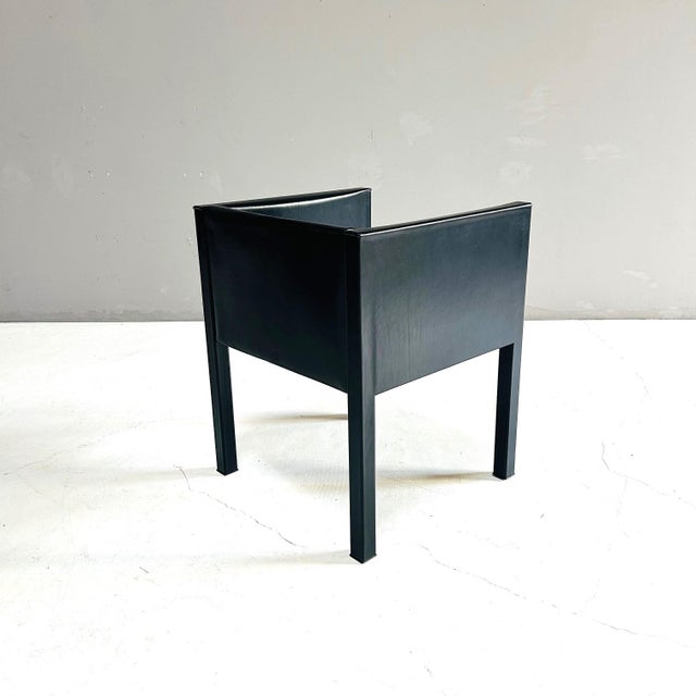 Black Vintage Chairs by Antonio Citterio for B&B Italia, 1980, Set of 2 For Sale - Image 8 of 15