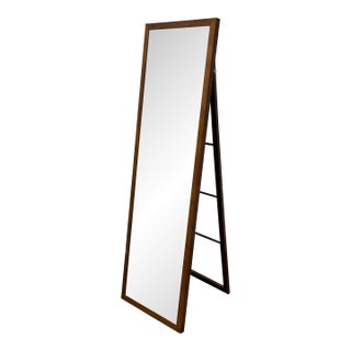 Threshold Wood Floor Mirror For Sale