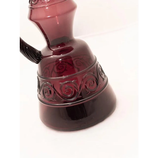 Purple Glass Bottle, 1960s For Sale - Image 4 of 9