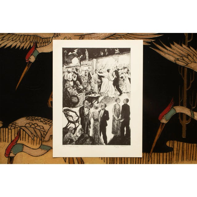 1939 After Peggy Bacon "The Social Graces", First Edition Period Offset Lithograph For Sale In Dallas - Image 6 of 9