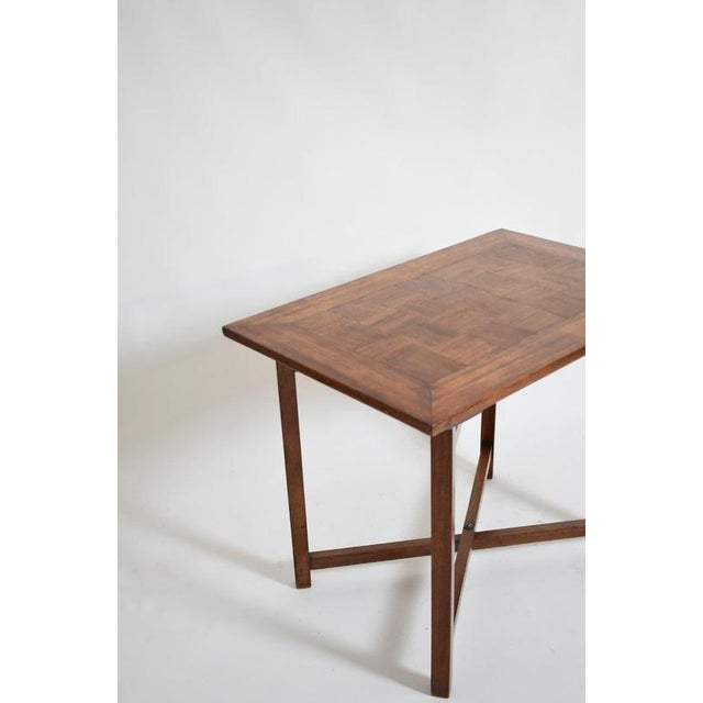 X Shaped Foot Chessboard Table For Sale - Image 5 of 6