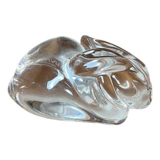 Crystal Rabbit from St Louis, 1980s For Sale