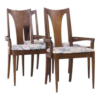 Broyhill Brasilia Mid Century Walnut Dining Chairs - Set of 4 For Sale