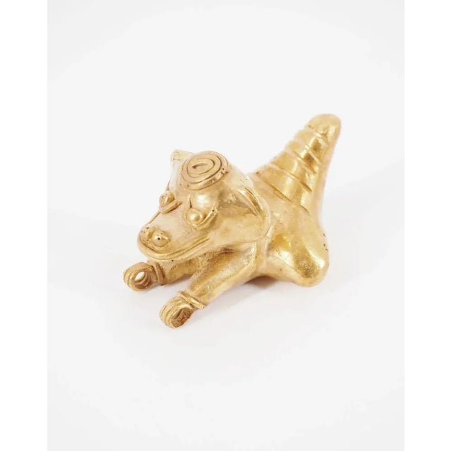 Colombian Taïrona Tumbaga Statuette of Laughing Monkey For Sale - Image 3 of 6
