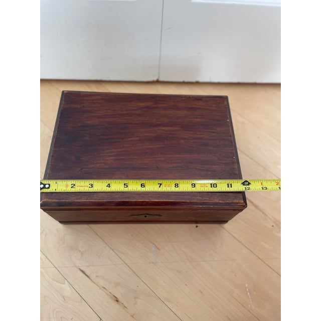 Antique Mahogany Writing Box For Sale - Image 11 of 12