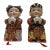 Large 16" Vintage Chinese Porcelain Good Fortune Figurines - Jintong & Yunu Pair For Sale