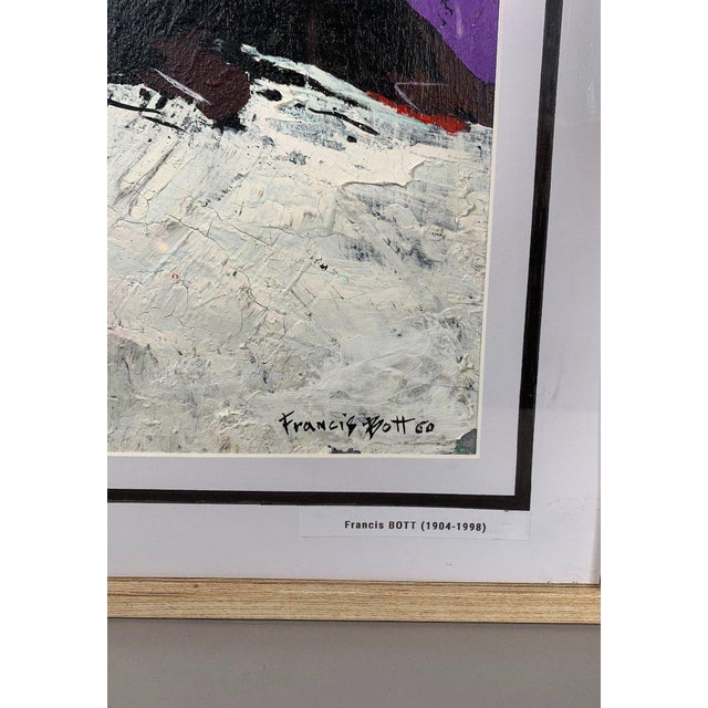 Modern Francis Bott (1904-1998). Abstract Composition. Modern Oil Painting For Sale - Image 3 of 5