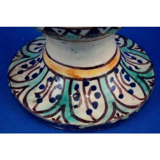 20th Century Ceramic Amphora Vase by Fratelli Kharraz, Tunisia, 1920s For Sale - Image 15 of 18